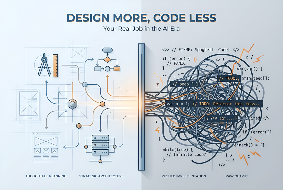 Design More, Code Less: Your Real Job in the AI Era